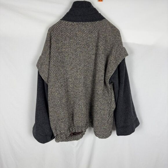 Vintage Herman Kay Tweed Wool 80’s Super Oversized Bomber - Women’s XL - Picture 2 of 4